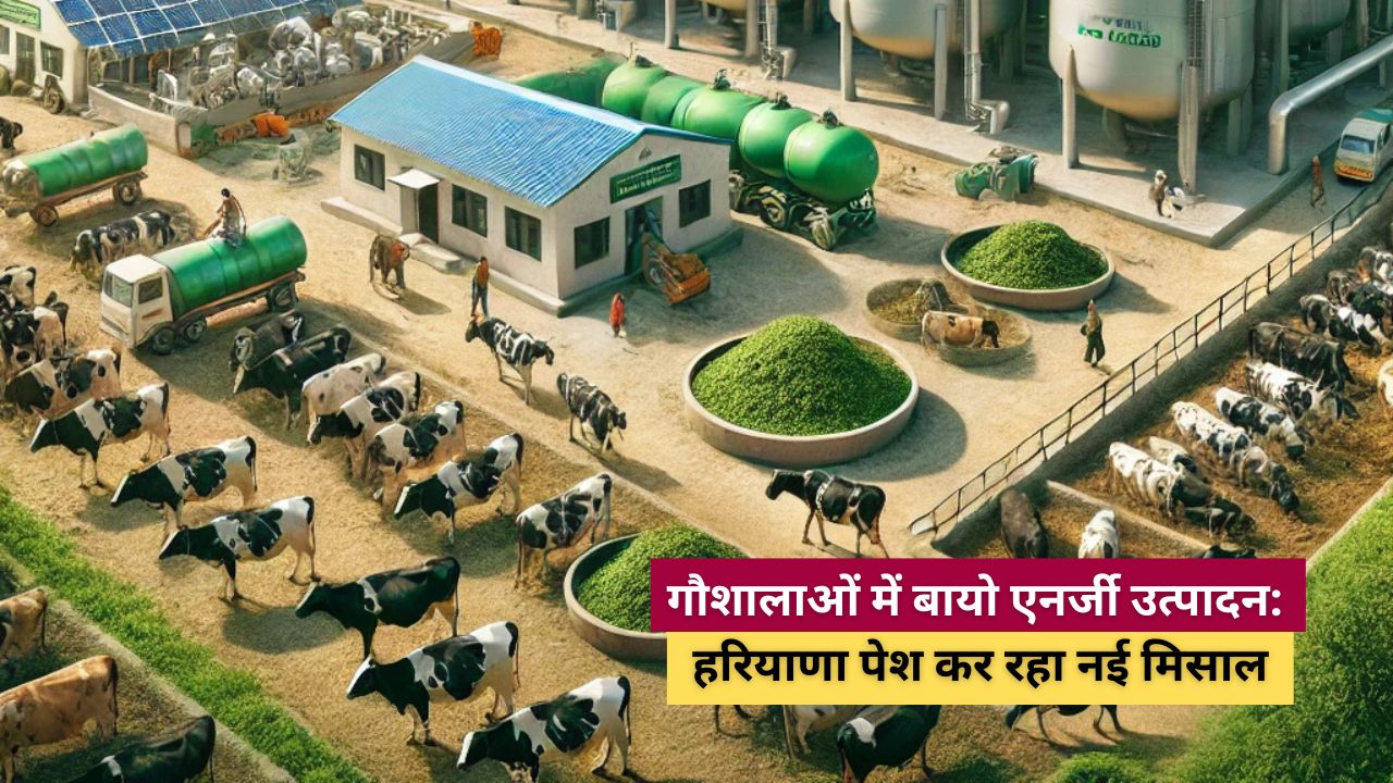 हरियाणा Bio energy production in cowsheds Haryana