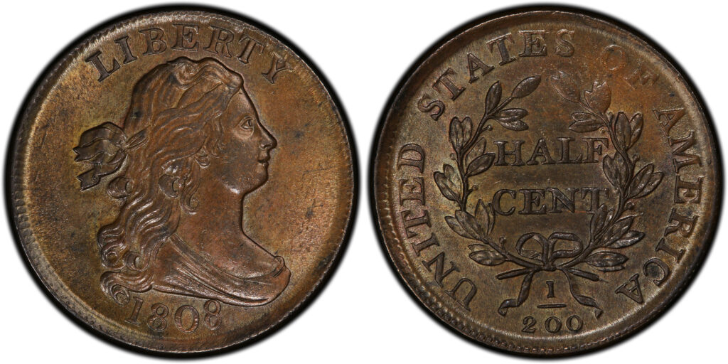 1808 Draped Bust Half Cent