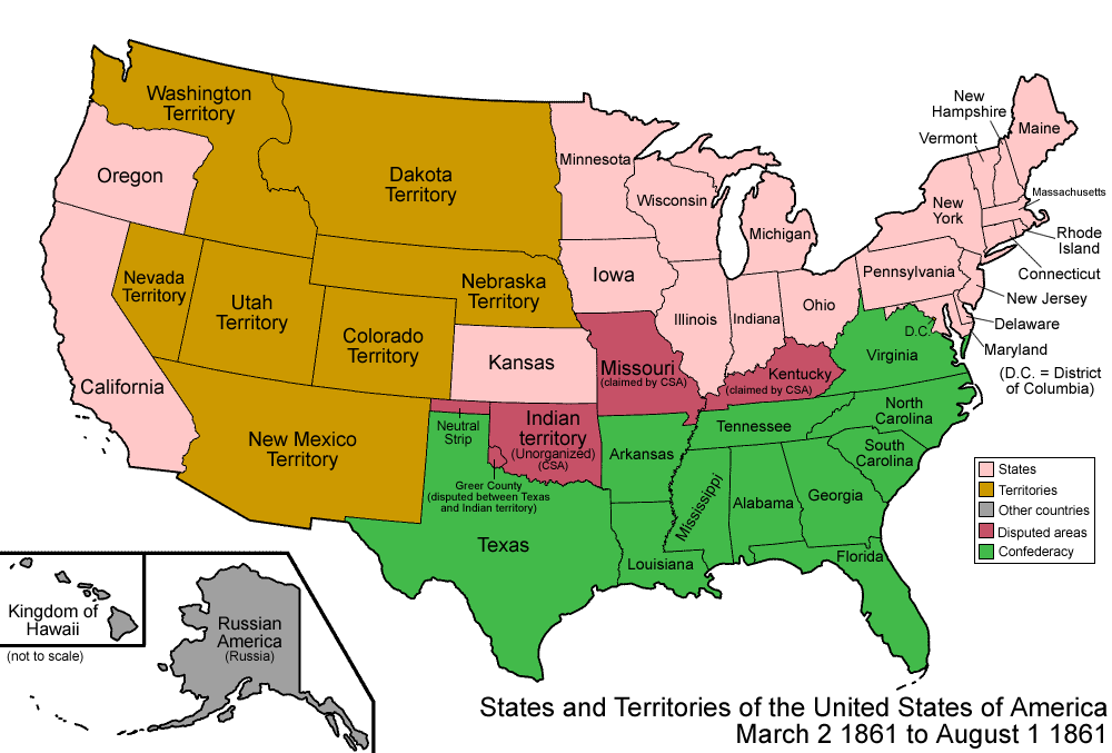 1861 divided usa