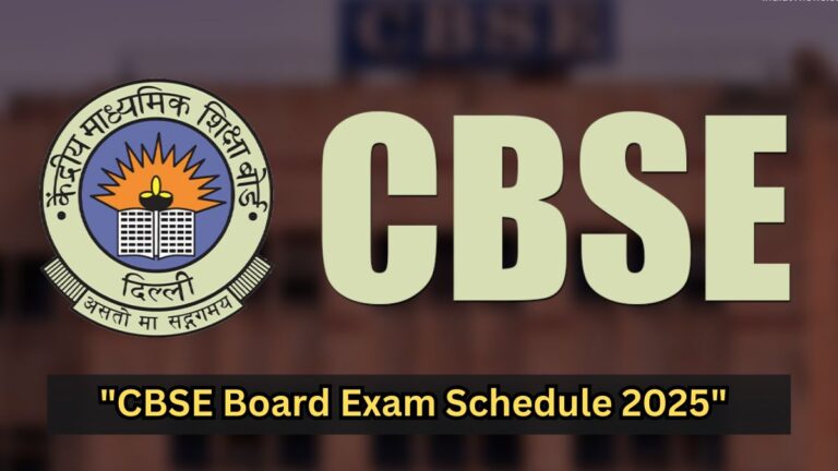 CBSE Board Exam Schedule 2025