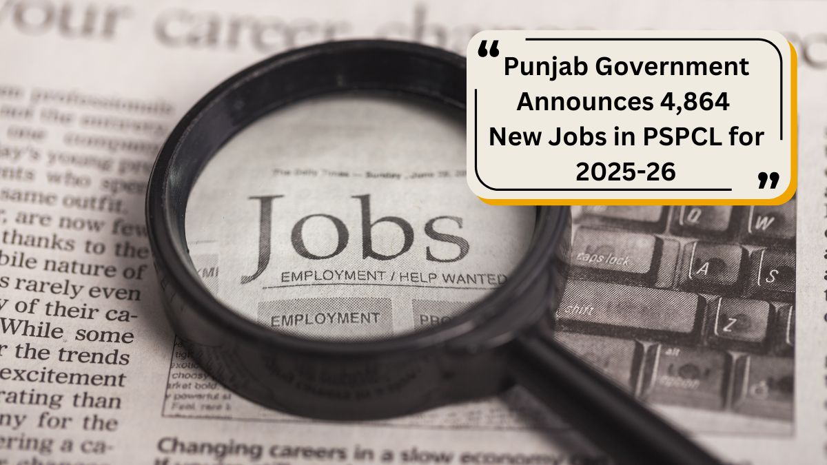 Punjab Government Announces 4,864 New Jobs in PSPCL for 2025-26