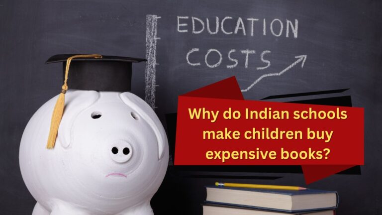 Why do Indian schools make children buy expensive books?