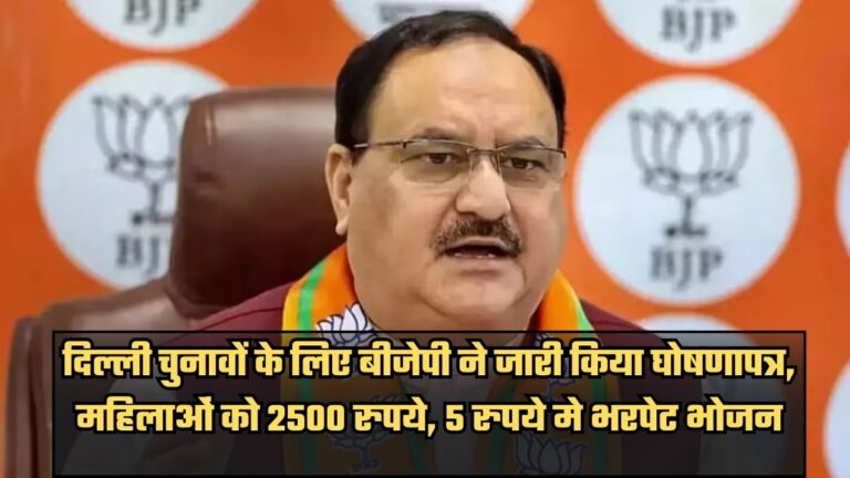 bjp manifesto delhi election 2025