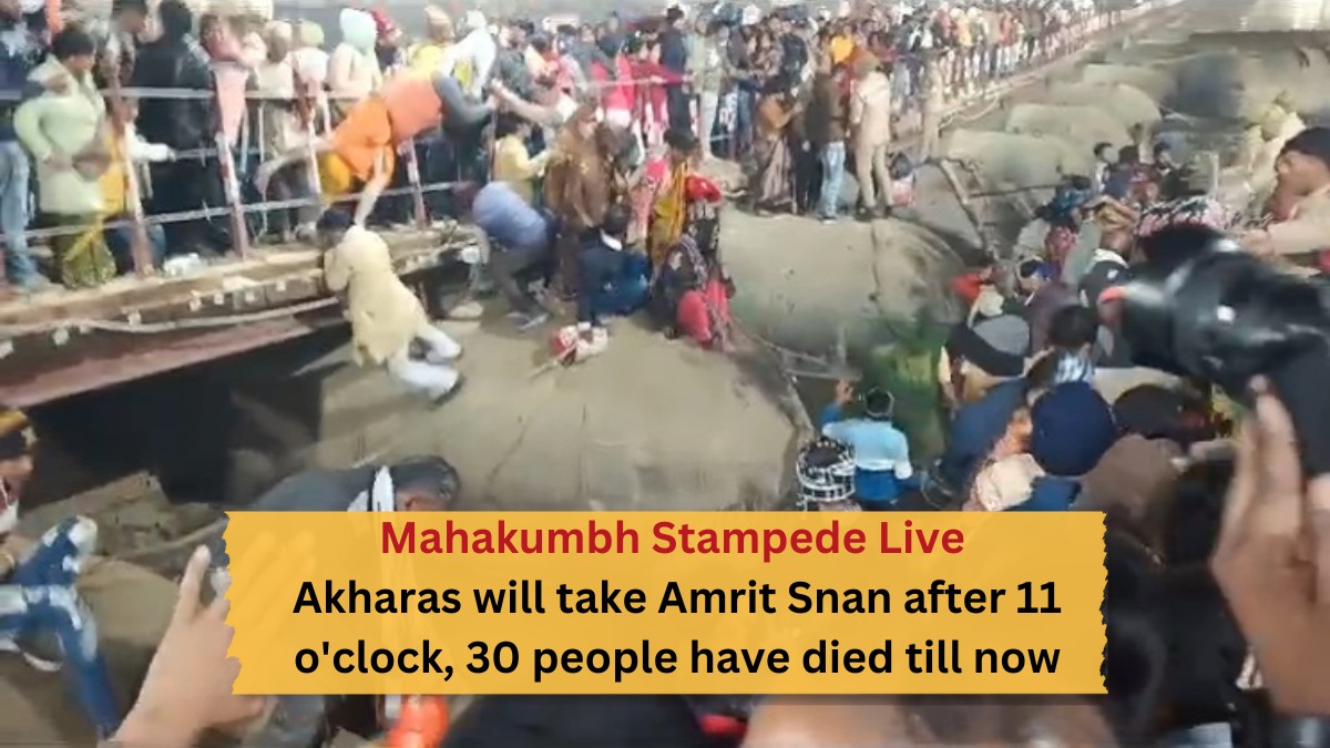 Mahakumbh Stampede Live Akharas will take Amrit Snan after 11 o'clock