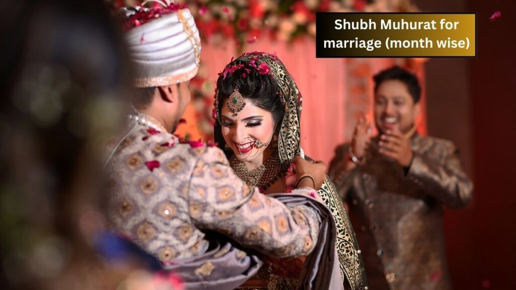 Shubh Muhurat for marriage (month wise)