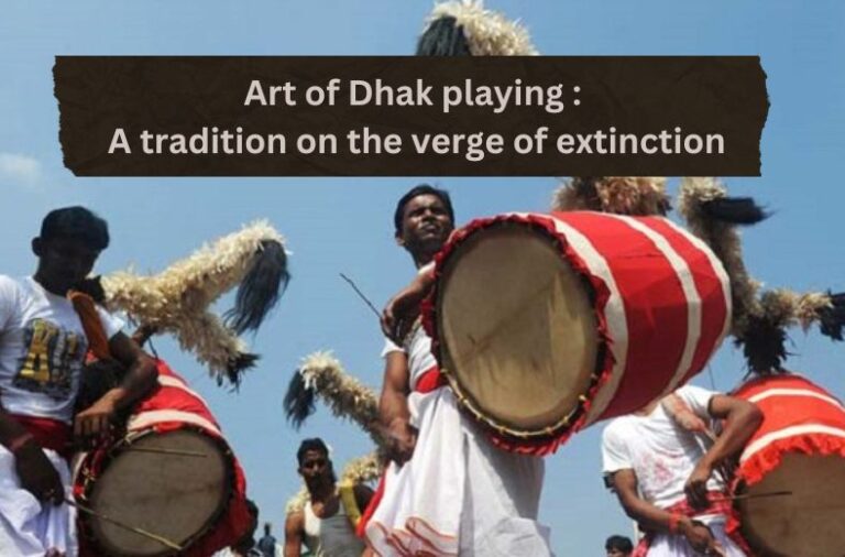 Art of Dhak playing