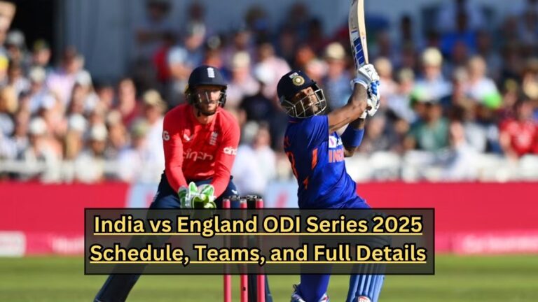 India vs England ODI Series 2025 Schedule, Teams