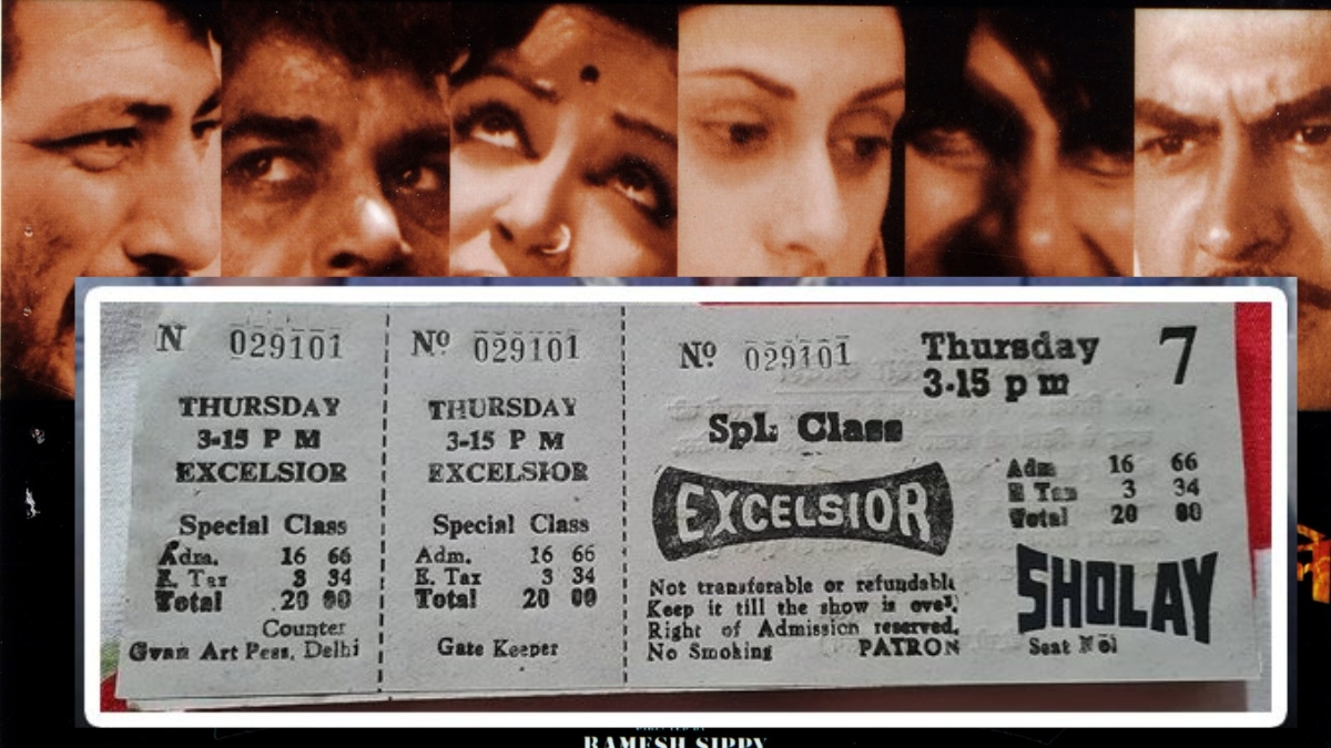 rare sholay ticket viral