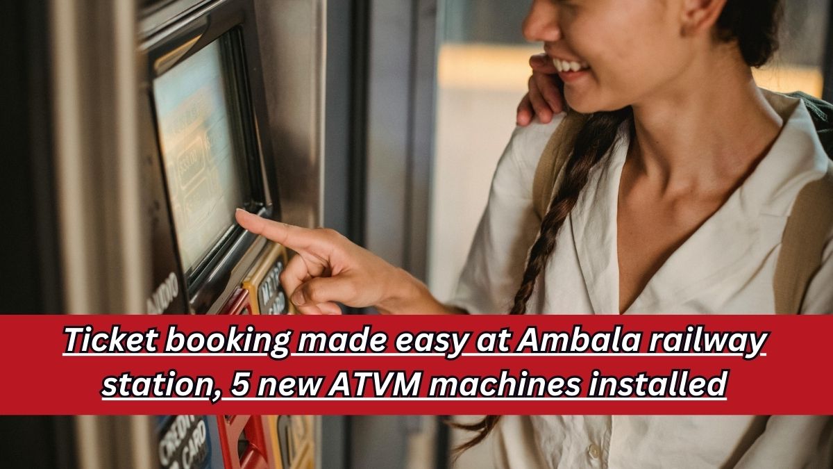 ambala railway station atvm machine