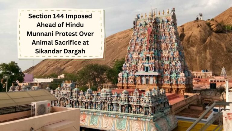 section 144 imposed in madurai