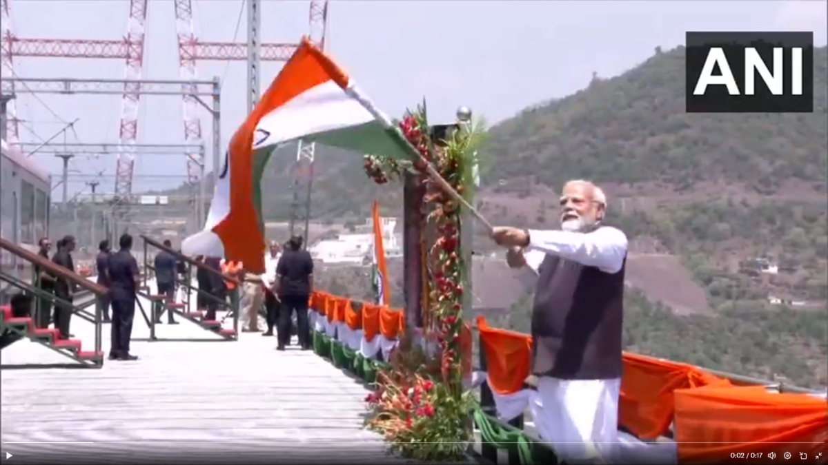 narendra modi chinab rail bridge